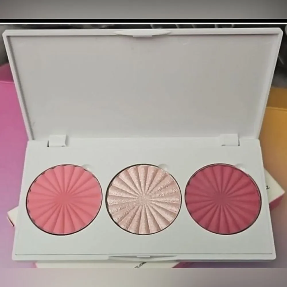 NIB OFRA Cosmetics Blossom Blush Midi Palette with 3 Pink Shades